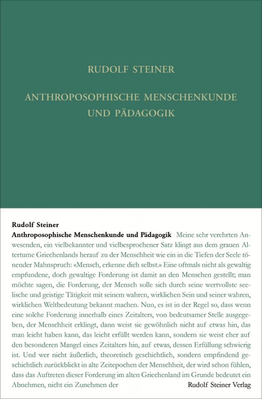 Cover-Bild Anthroposophische Menschenkunde und Pädagogik