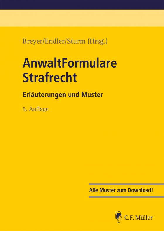 Cover-Bild AnwaltFormulare Strafrecht