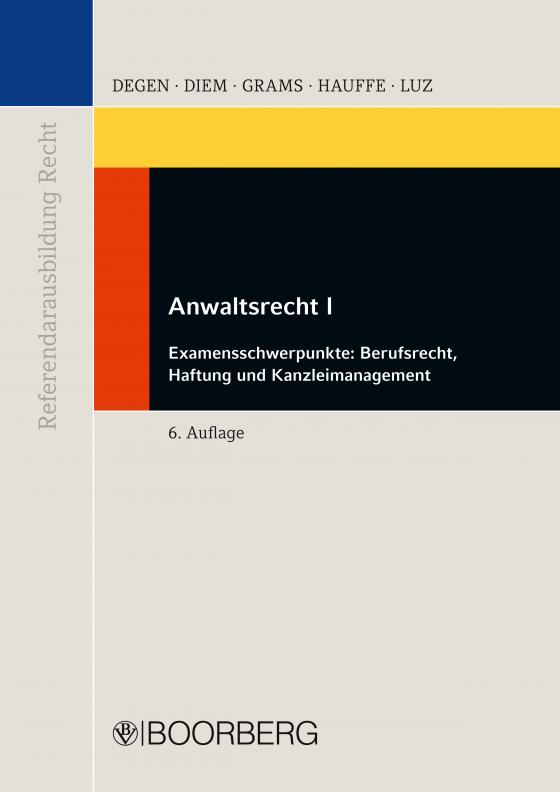 Cover-Bild Anwaltsrecht I