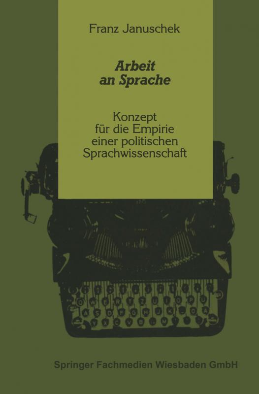 Cover-Bild Arbeit an Sprache