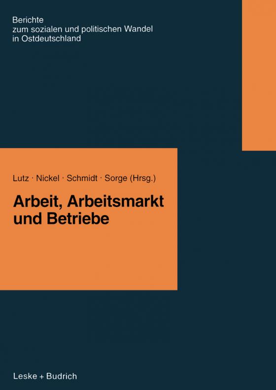 Cover-Bild Arbeit, Arbeitsmarkt und Betriebe