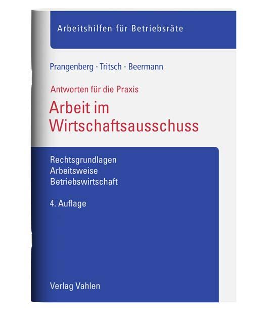 Cover-Bild Arbeit im Wirtschaftsausschuss