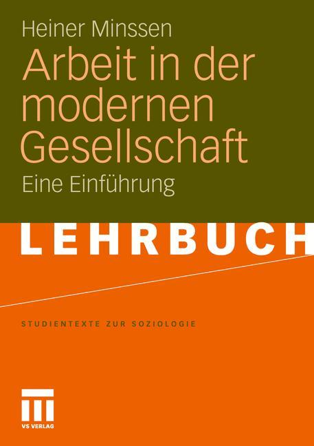 Cover-Bild Arbeit in der modernen Gesellschaft