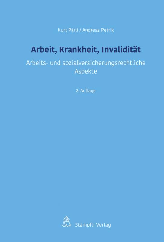 Cover-Bild Arbeit, Krankheit, Invalidität