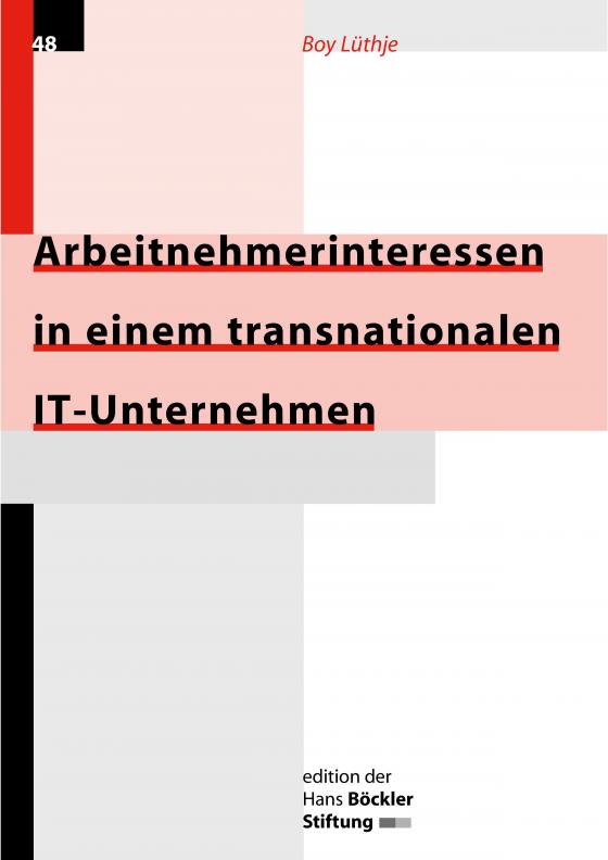 Cover-Bild Arbeitnehmerinteressen in einem transnationalen IT-Unternehmen