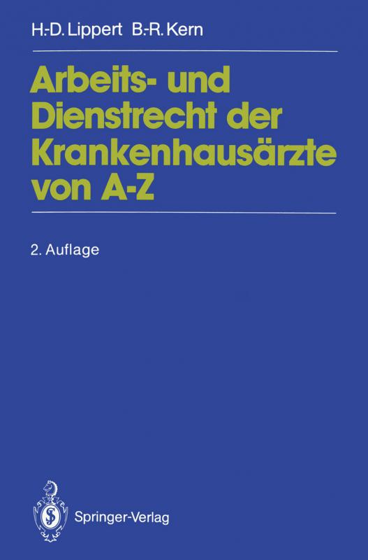 Cover-Bild Arbeits- und Dienstrecht der Krankenhausärzte von A—Z