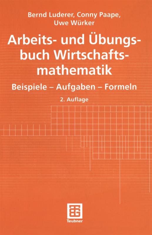 Cover-Bild Arbeits- und Übungsbuch Wirtschaftsmathematik