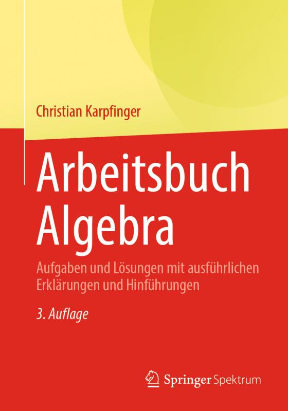 Cover-Bild Arbeitsbuch Algebra