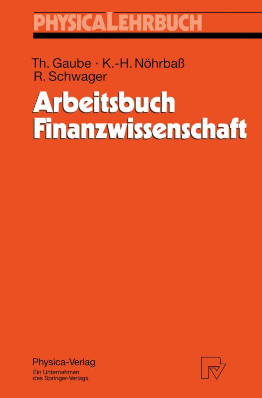 Cover-Bild Arbeitsbuch Finanzwissenschaft