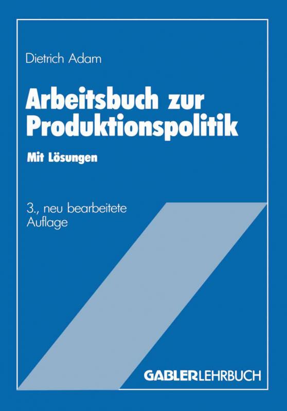 Cover-Bild Arbeitsbuch zur Produktionspolitik