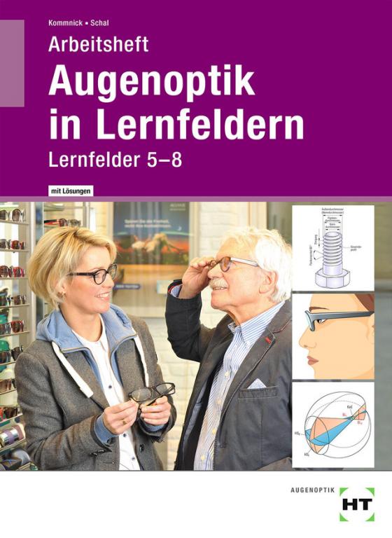 Cover-Bild Arbeitsheft mit eingetragenen Lösungen Augenoptik in Lernfeldern