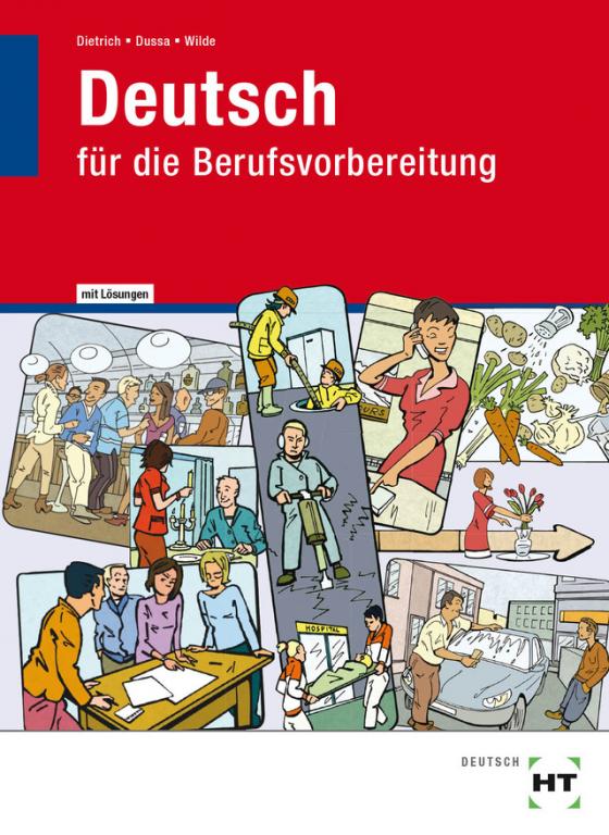 Cover-Bild Arbeitsheft mit eingetragenen Lösungen Deutsch für die Berufsvorbereitung