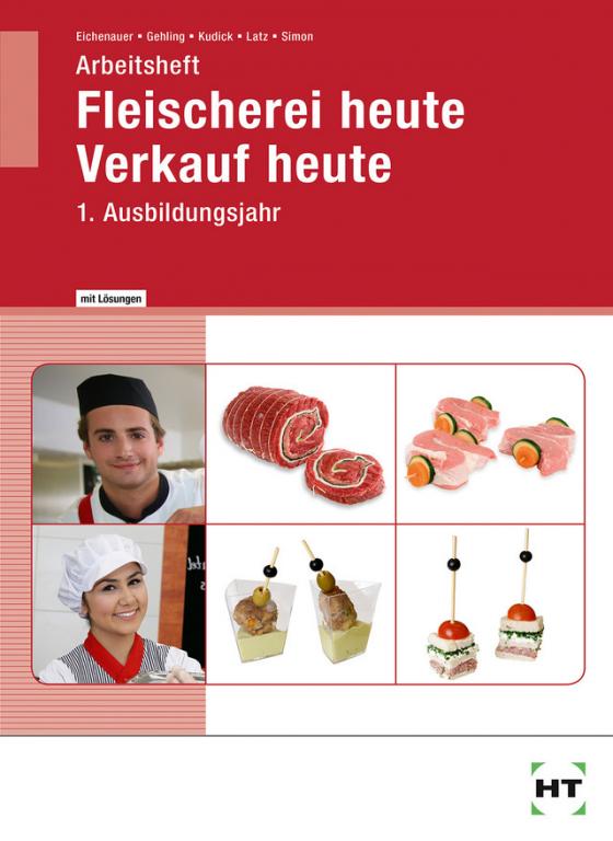 Cover-Bild Arbeitsheft mit eingetragenen Lösungen Fleischerei heute Verkauf heute