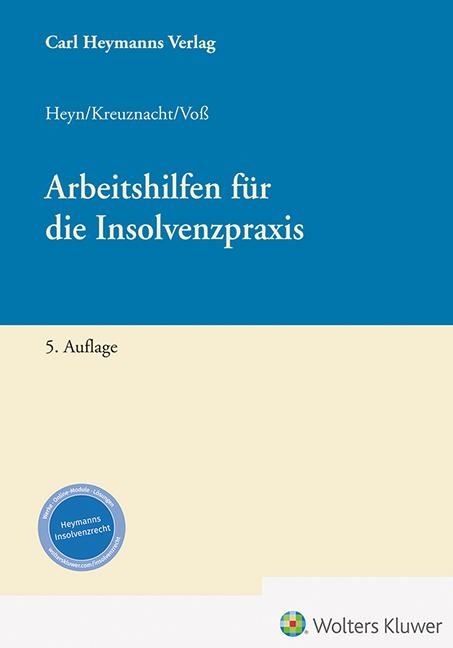 Cover-Bild Arbeitshilfen für die Insolvenzpraxis