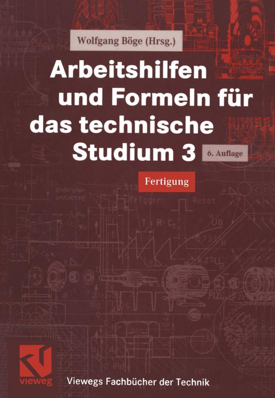 Cover-Bild Arbeitshilfen und Formeln für das technische Studium 3