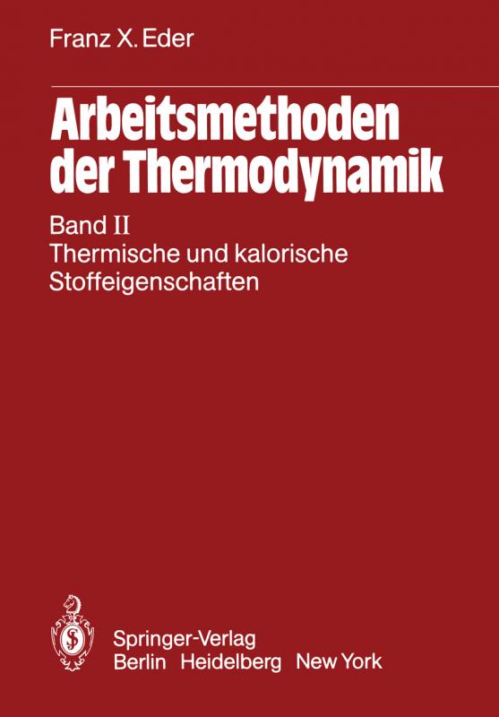 Cover-Bild Arbeitsmethoden der Thermodynamik