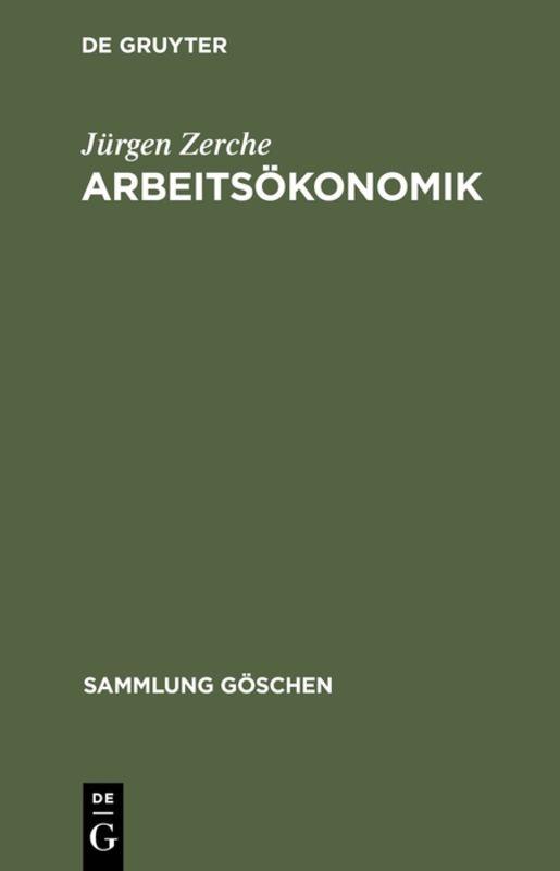 Cover-Bild Arbeitsökonomik
