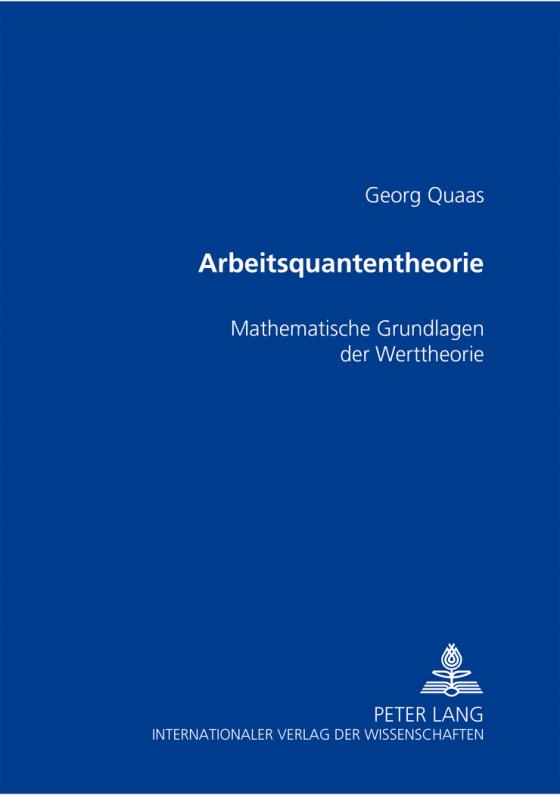 Cover-Bild Arbeitsquantentheorie