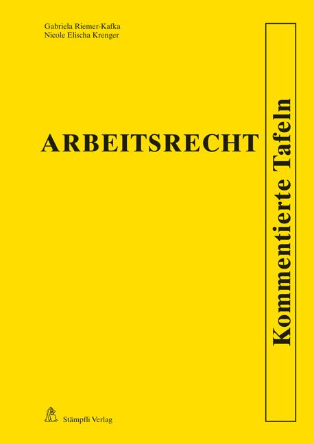 Cover-Bild Arbeitsrecht - Kommentierte Tafeln