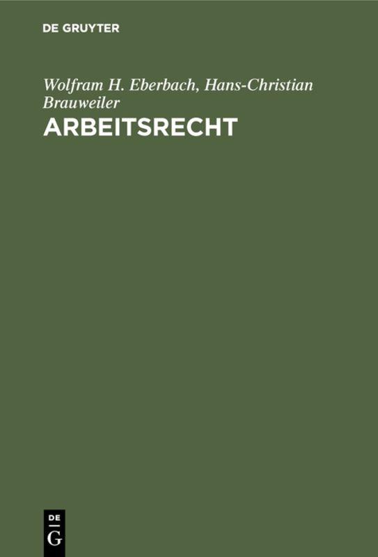 Cover-Bild Arbeitsrecht