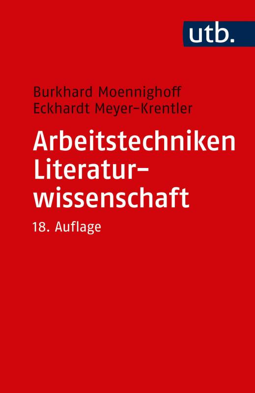 Cover-Bild Arbeitstechniken Literaturwissenschaft