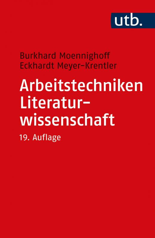 Cover-Bild Arbeitstechniken Literaturwissenschaft