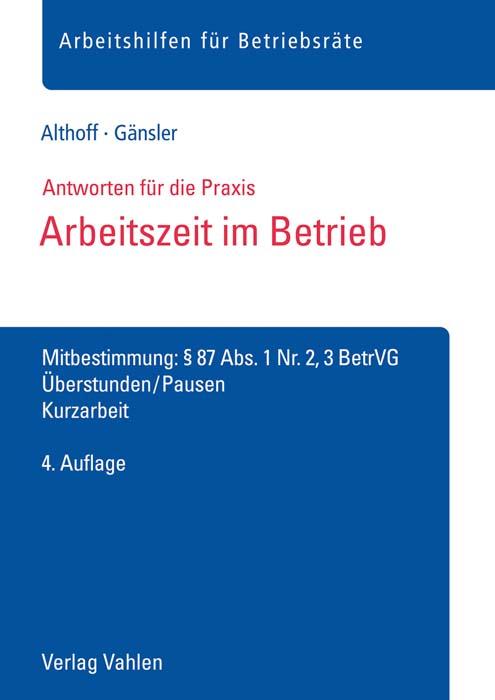 Cover-Bild Arbeitszeit im Betrieb