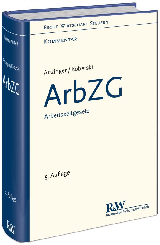 Cover-Bild ArbZG - Arbeitszeitgesetz