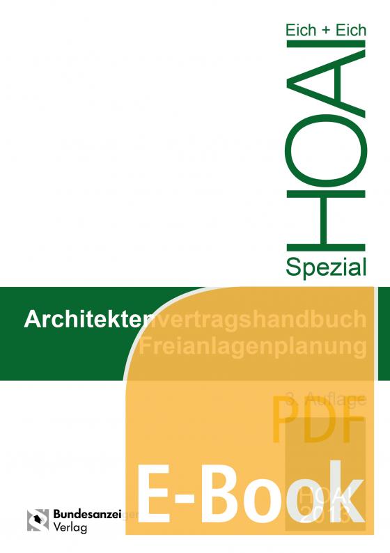 Cover-Bild Architektenvertragshandbuch Freianlagenplanung (E-Book)