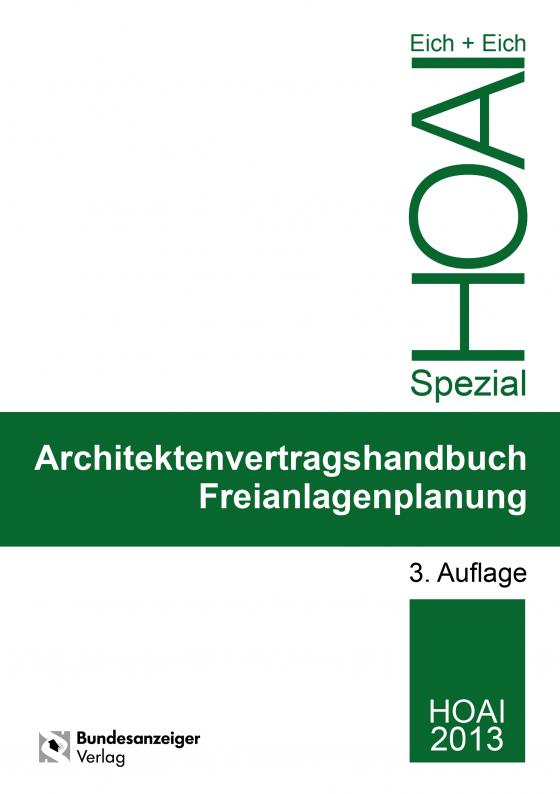 Cover-Bild Architektenvertragshandbuch Freianlagenplanung