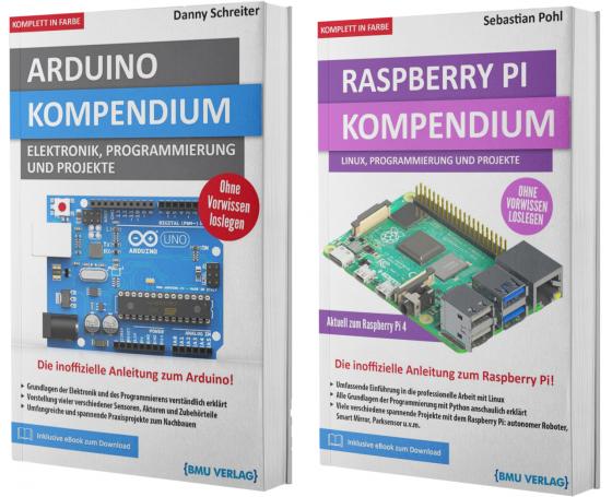 Cover-Bild Arduino Kompendium + Raspberry Pi Kompendium (Hardcover)