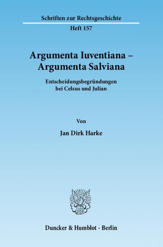 Cover-Bild Argumenta Iuventiana – Argumenta Salviana.