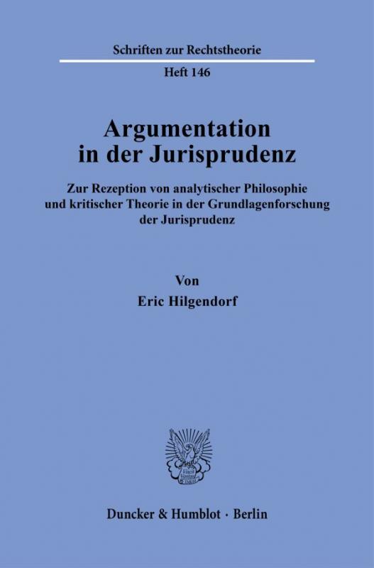 Cover-Bild Argumentation in der Jurisprudenz.