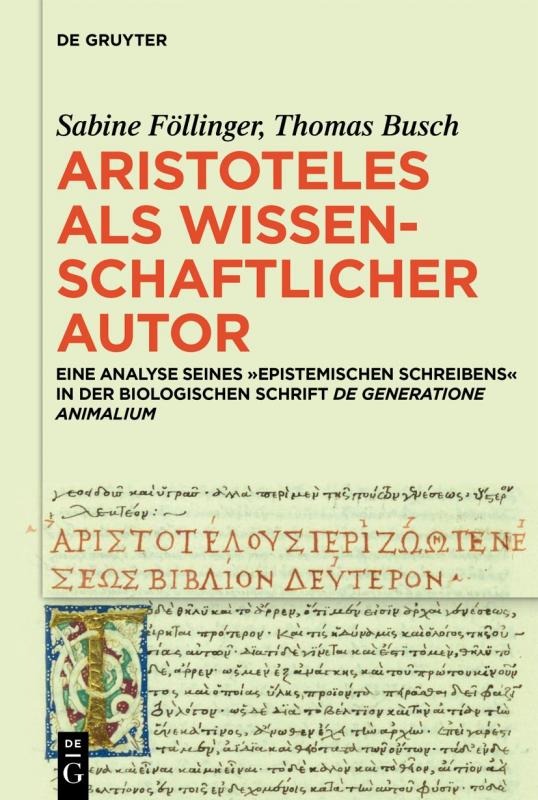Cover-Bild Aristoteles als wissenschaftlicher Autor