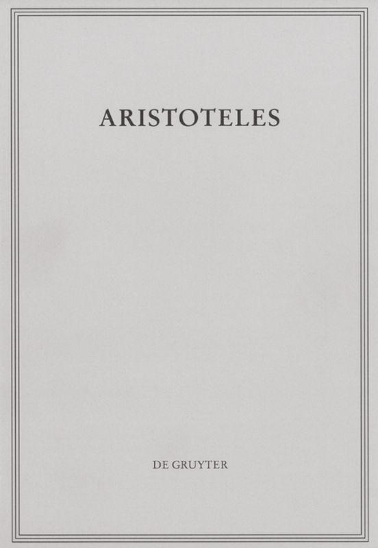 Cover-Bild Aristoteles: Aristoteles Werke / Peri hermeneias