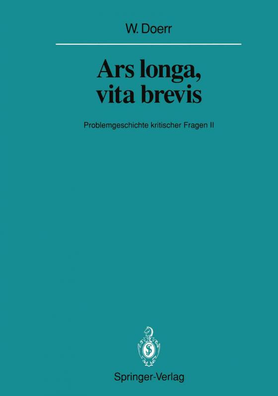 Cover-Bild Ars longa, vita brevis