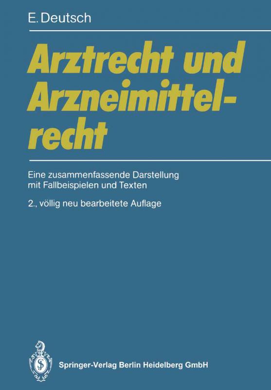 Cover-Bild Arztrecht und Arzneimittelrecht