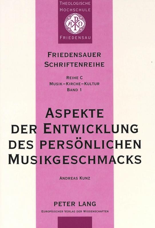 Cover-Bild Aspekte der Entwicklung des persönlichen Musikgeschmacks