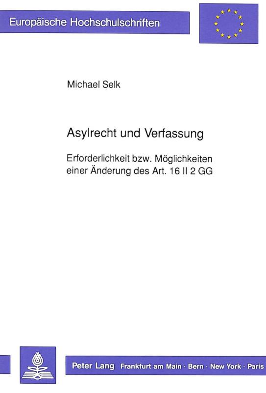 Cover-Bild Asylrecht und Verfassung