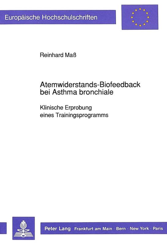 Cover-Bild Atemwiderstands-Biofeedback bei Asthma bronchiale