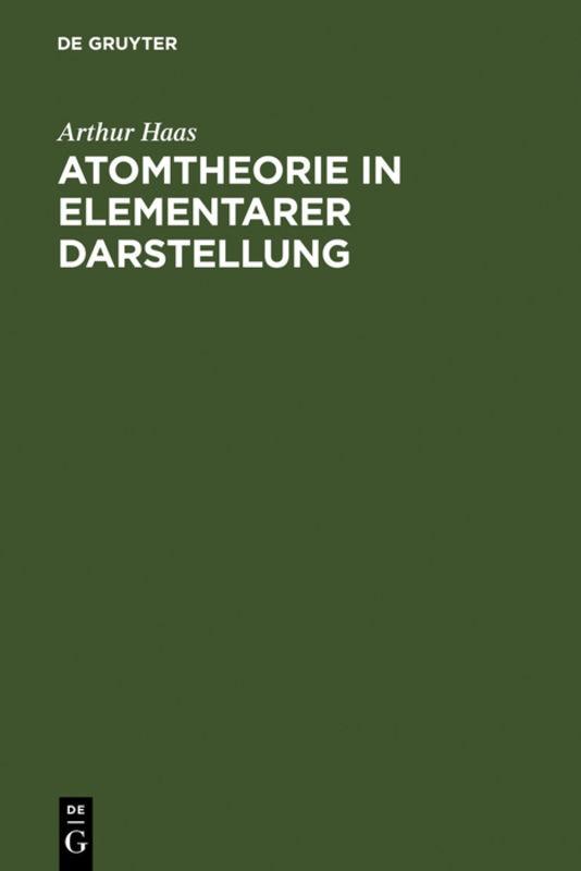 Cover-Bild Atomtheorie in elementarer Darstellung