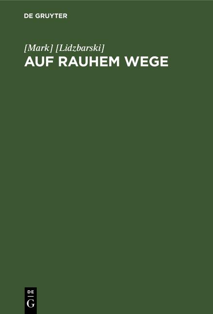 Cover-Bild Auf rauhem Wege