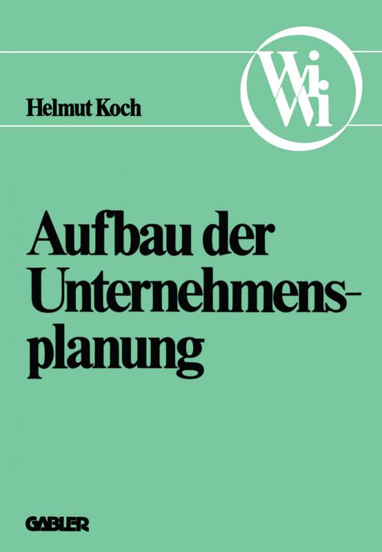 Cover-Bild Aufbau der Unternehmensplanung