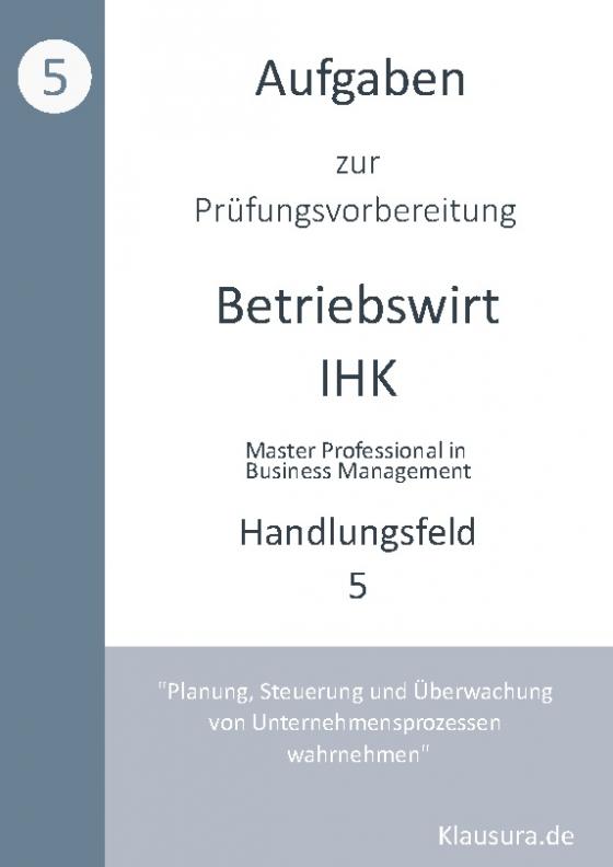 Cover-Bild Aufgaben zur Prüfungsvorbereitung geprüfte Betriebswirte IHK