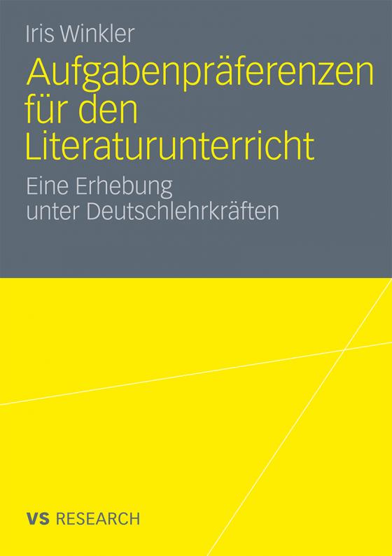 Cover-Bild Aufgabenpräferenzen für den Literaturunterricht
