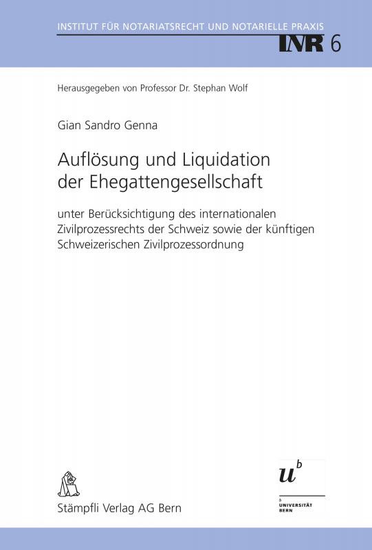 Cover-Bild Auflösung und Liquidation der Ehegattengesellschaft