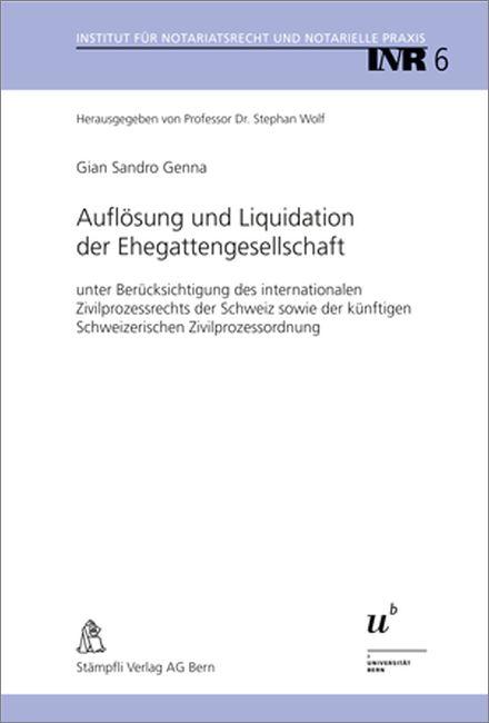 Cover-Bild Auflösung und Liquidation der Ehegattengesellschaft