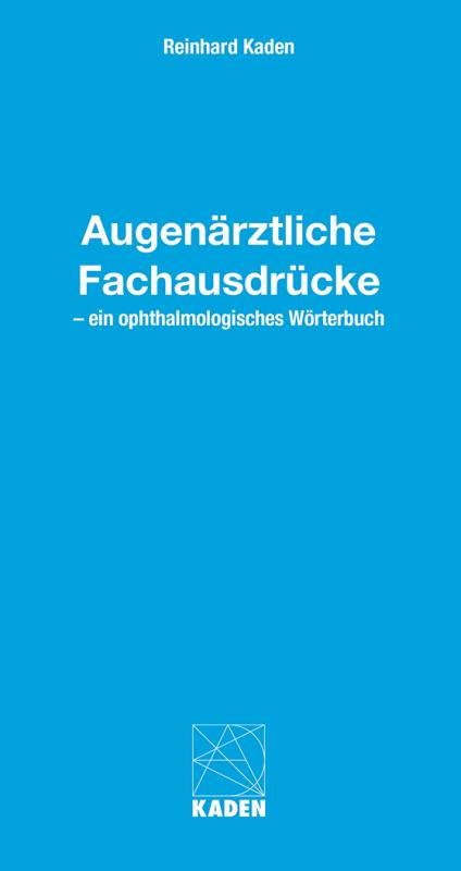 Cover-Bild Augenärztliche Fachausdrücke