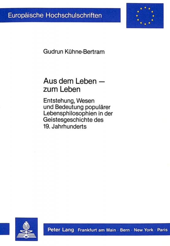 Cover-Bild Aus dem Leben - zum Leben