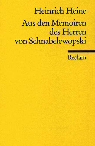 Cover-Bild Aus den Memoiren des Herren von Schnabelewopski